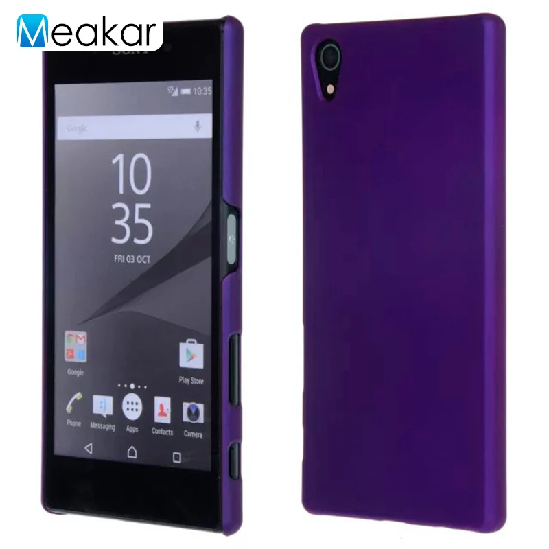 purple Coque 5.5For sony Xperia Z5 Премиум чехол для sony Xperia Z5 высокого класса Dual E6833 E6883 E6853 телефона чехол-лента на заднюю панель - Цвет: purple