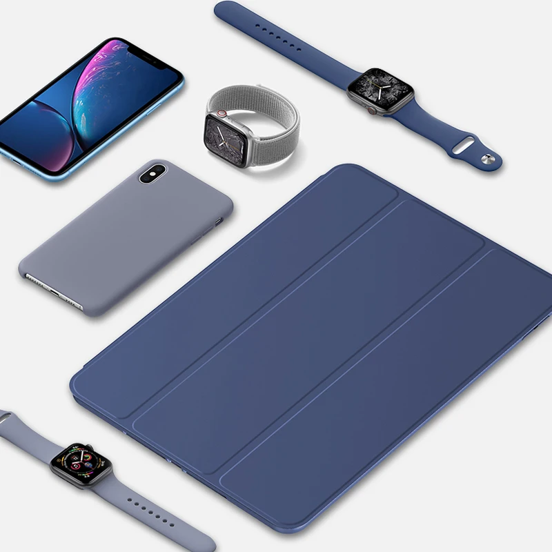 Чехол для iPad MiNi 5 2019 силиконовый мягкий чехол с функцией автоматического
