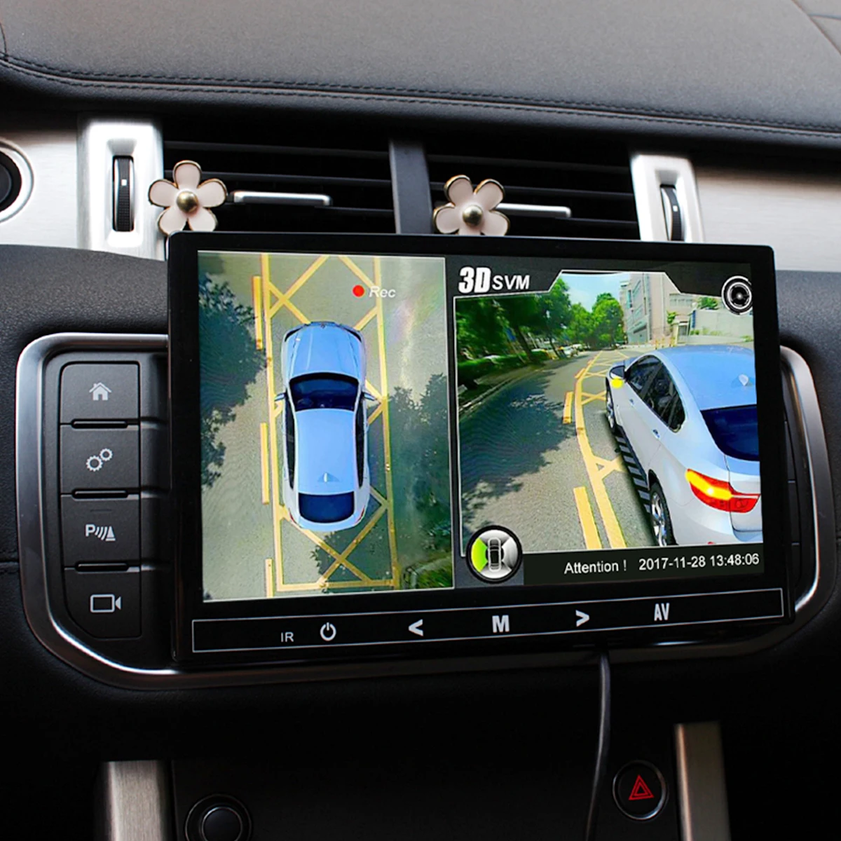 

3D HD 360 Car Surround View Monitoring System Bird View System 4 Camera DVR HD 1080P Recorder Parking Monitoring remote receiver