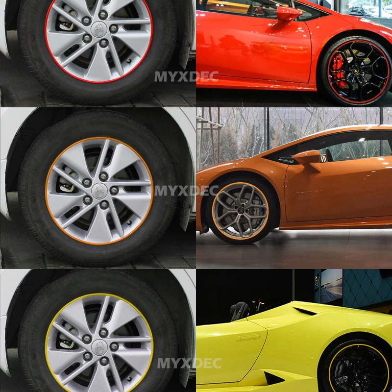 8m/Roll автомобильный обод ступицы наклейка протектор для Toyota VW Mazda Chevrolet Suzuki Ford Hyundai