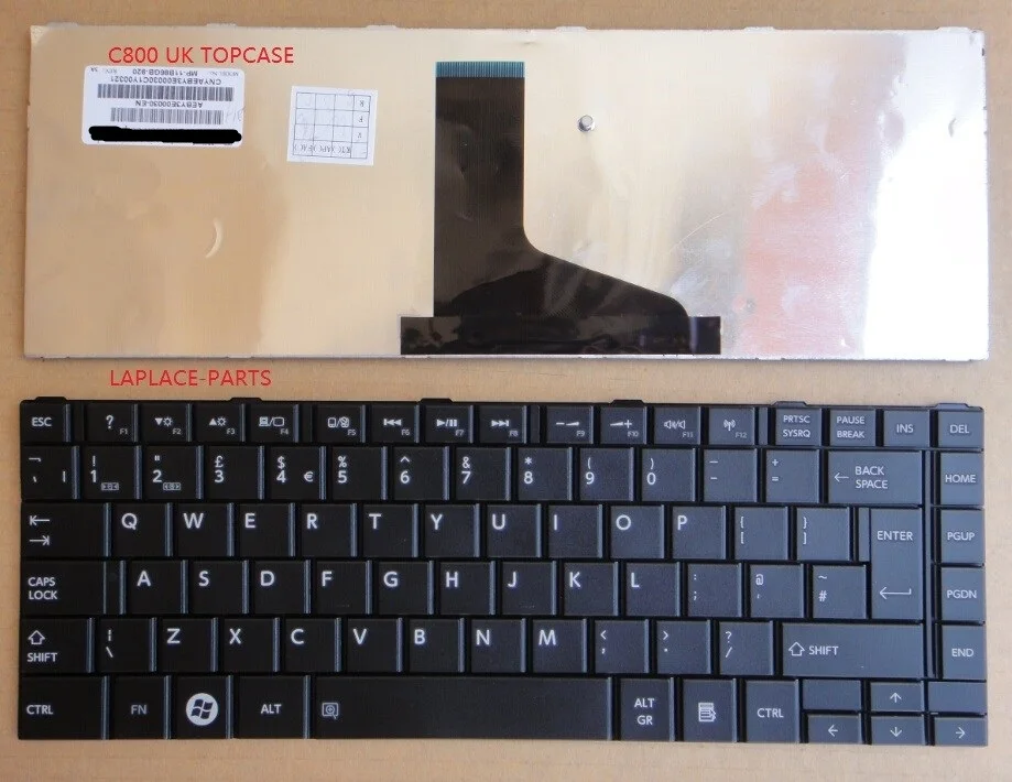 Новая Оригинальная английская клавиатура для Toshiba C800 C830 C805 C840D M800 M805 AEBY3E00030