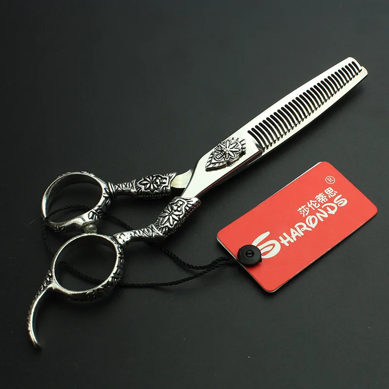 Sharonds дюймов 6 дюймов японский импорт 440c Professional Парикмахерские ножницы из нержавеющей стали ножницы для резки и филировочные ножницы