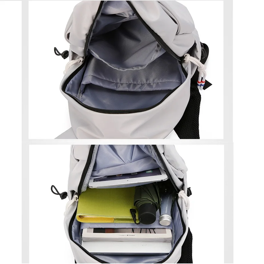 

2018 New Fashion Simple Nylon Soild Color Waterproof Travel Backpack 13 inches Computer Backpack School Bag Unisex WYH04