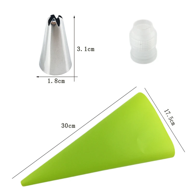 8 шт./лот новые силиконовые кухонные аксессуары кондитерский мешок для