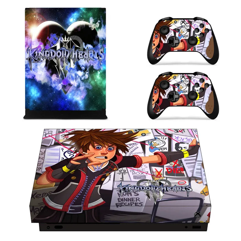Kingdom hearts 3 виниловые наклейки для кожи, наклейки для xbox one x, наклейки s Pegatinas Adesivo для xbox one x консоли и контроллеры