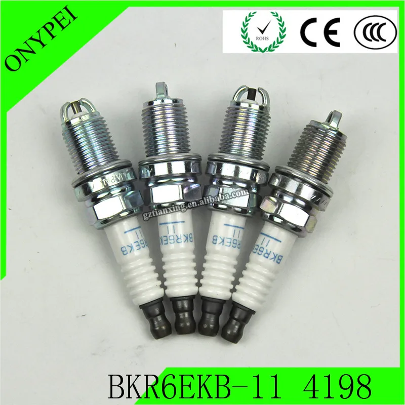 4 шт. BKR6EKB 11 4198 Свеча зажигания для Toyota Nissan Opel Honda Ford Peugeot BKR6EKB11|Свечи и запальные