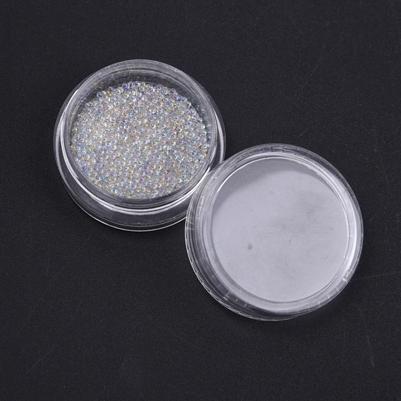 3D микро с украшением в виде кристаллов Стекло бусины плоской обратной стороной