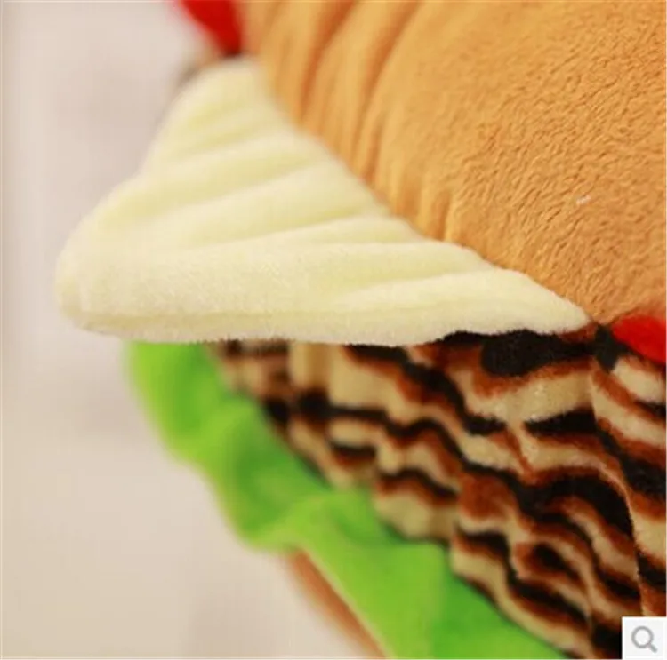40-60cm Creative Plush Toy Simulation Cartoon Hamburger Pillow Cute Burger Sofa Cushion Home Decoration Doll Child Birthday Gift | Игрушки и