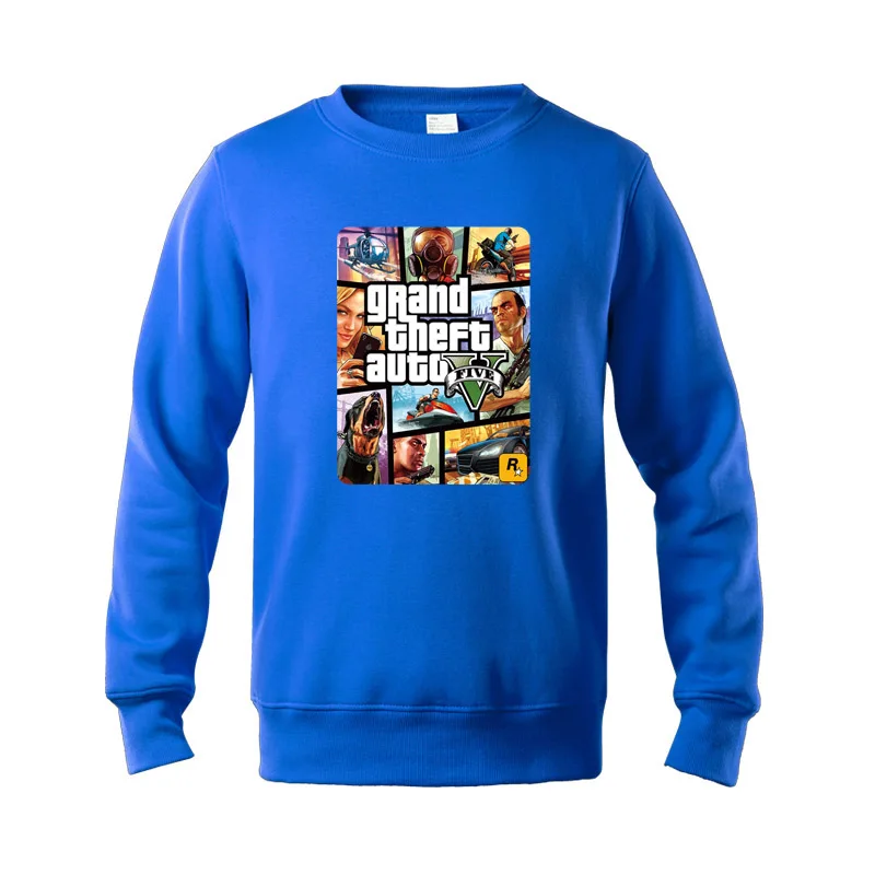Harajuku толстовки и толстовка мужская мода Gta вице-Город печати пуловер Moleton Masculino с