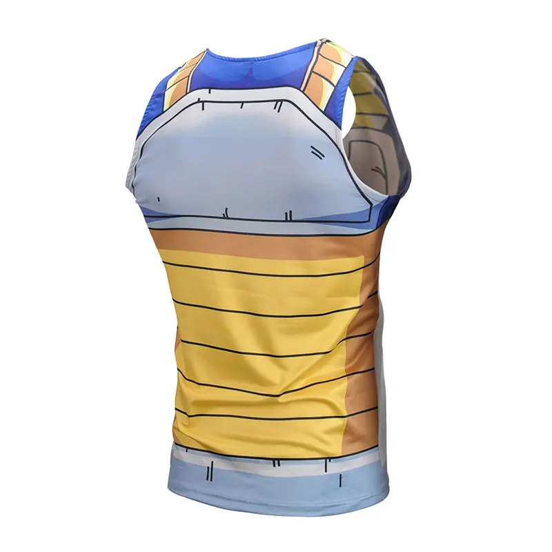 Новые Мультяшные мужские футболки Dragon Ball Z, Приталенная футболка Kakarotto Burdock Vegeta Piccolo, летние топы на бретелях в стиле аниме DragonBall