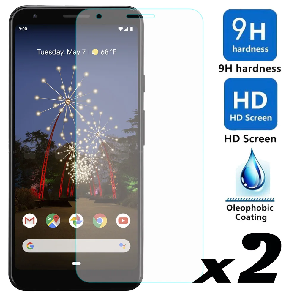 

2pcs/lot Tempered Glass Screen Protector Explosion-proof Anti Scratch Thin Front Films For Google Pixel 3a/For 3a XL