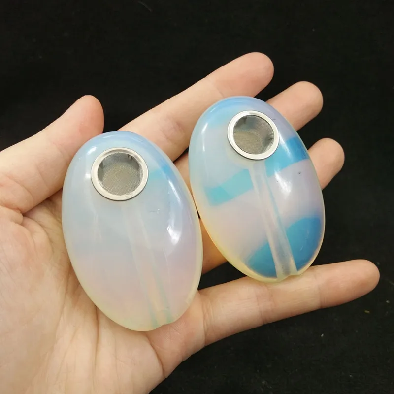 Естественный неправильной формы bule Бирюзовый Кристалл курительная трубка