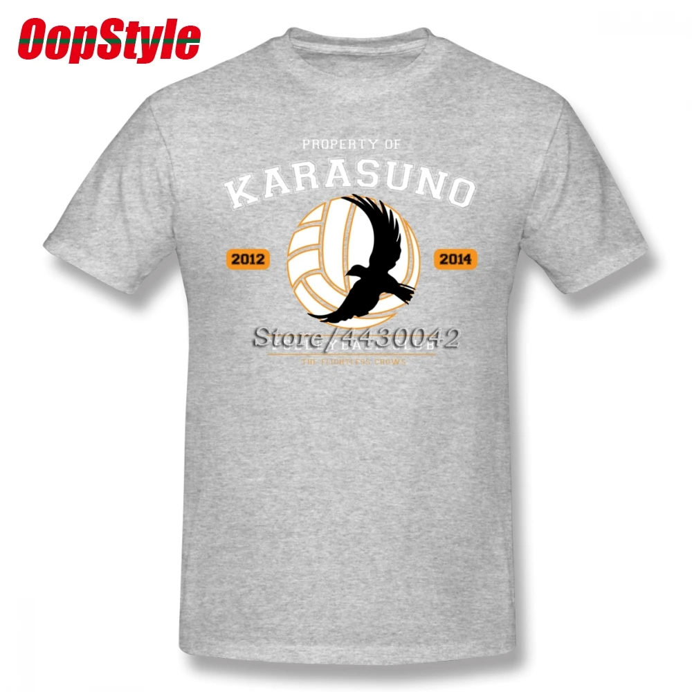 Мужская хлопковая футболка Haikyuu Team Karasuno большие размеры 4XL 5XL 6XL Camiseta | одежда