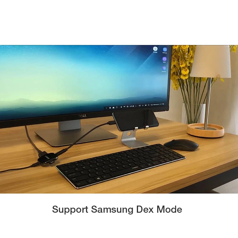 JZYuan USB C концентратор к HDMI 1080P Dex портативный режим для Samsung Galaxy S9/S8 переключатель PD