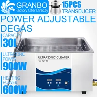 30l ultrasonic cleaner industrial 0 900w power adjustable degas for circuit board pcb auto parts hardware parts remove carbon