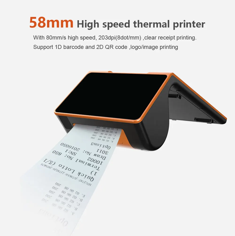 ZKC PC900S Android pos-терминал с бесплатной поддержкой SDK 3G WIFI Bluetooth NFC и RFID считыватель