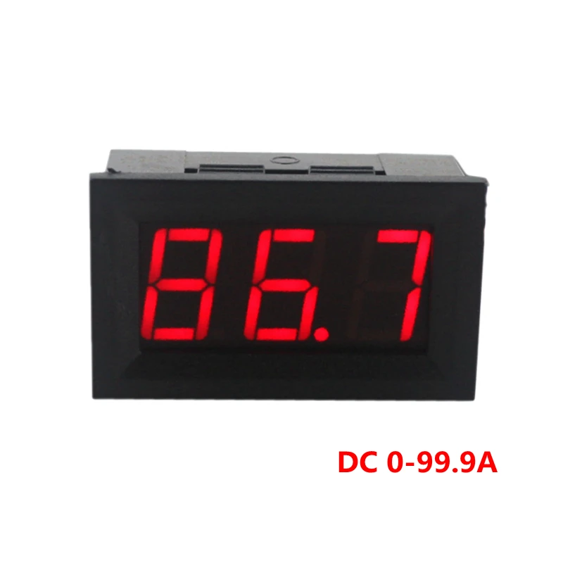 Красный светодиодный дисплей DC4.5 28V амперметр измеритель тока на панели цифровой