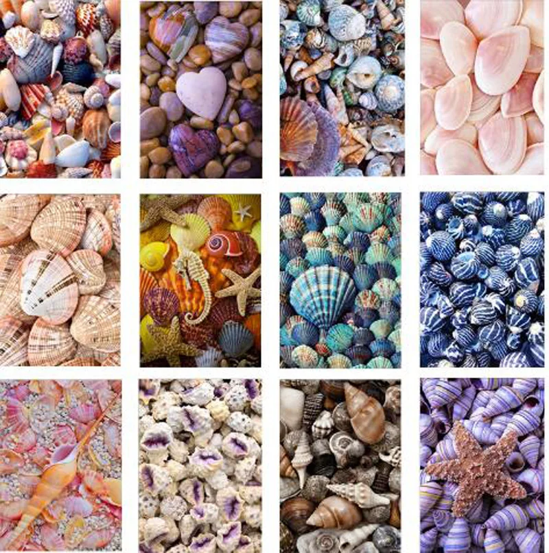 DIY Полная Алмазная вышивка побережье Starfish раковины Вышивка крестом круглые и