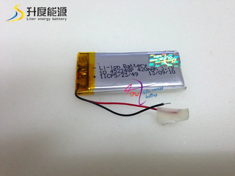 SD452248 452248 420mAh 3 7 v lipo аккумуляторная батарея|battery 3.7v 420mah|rechargeable battery 3.7vbattery |