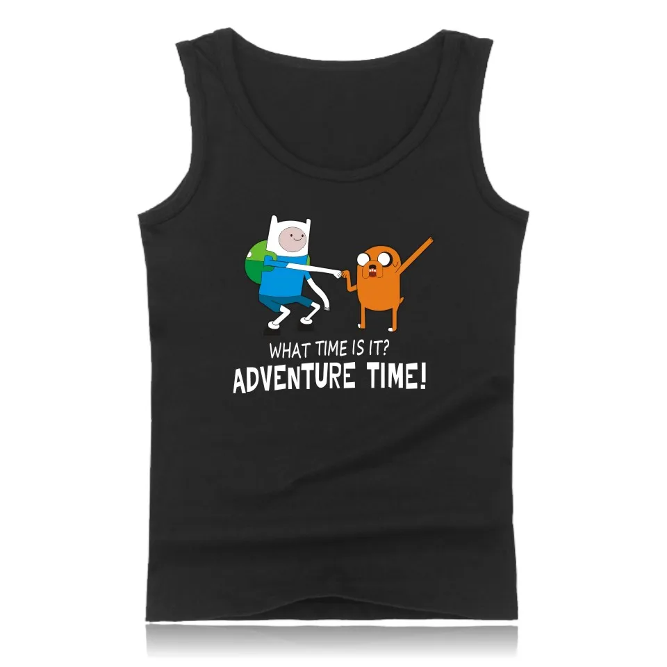 Adventure Time XXS 4XL летний топ на бретелях для мужчин жилеты и аниме плюс размер рубашки