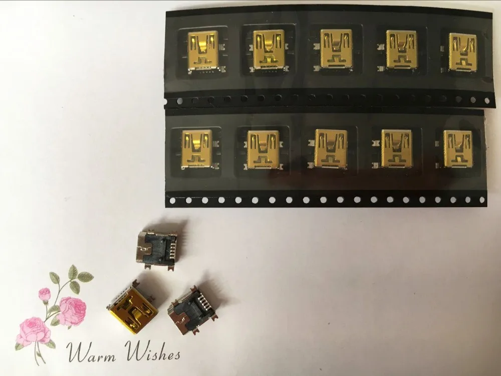 10 шт./лот мини USB разъем типа B 5pin PCB монтажный SMD мама 2 0|female connector|female usb connectorjack connector