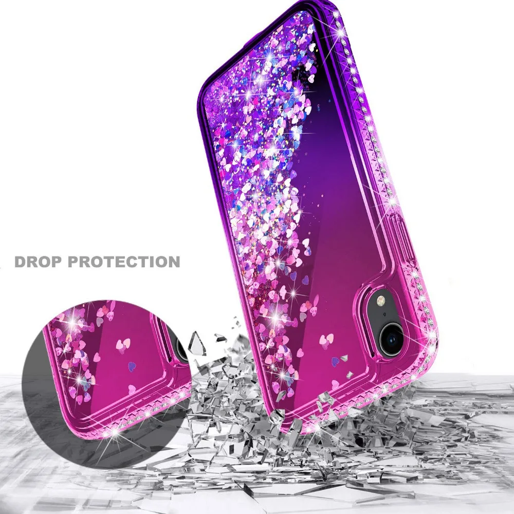 For Huawei P20 Case Bling Sequin Glitter Diamond Hard Clear Back Cover Lite / Pro P30 |