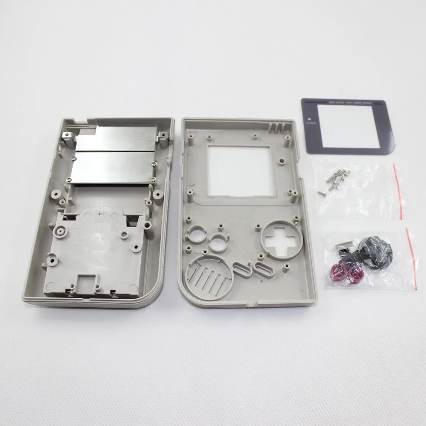 1 комплект 14 цветов на выбор для Gameboy Game Boy OEM консольный чехол Корпус с экраном и проводящей D-pad полные части