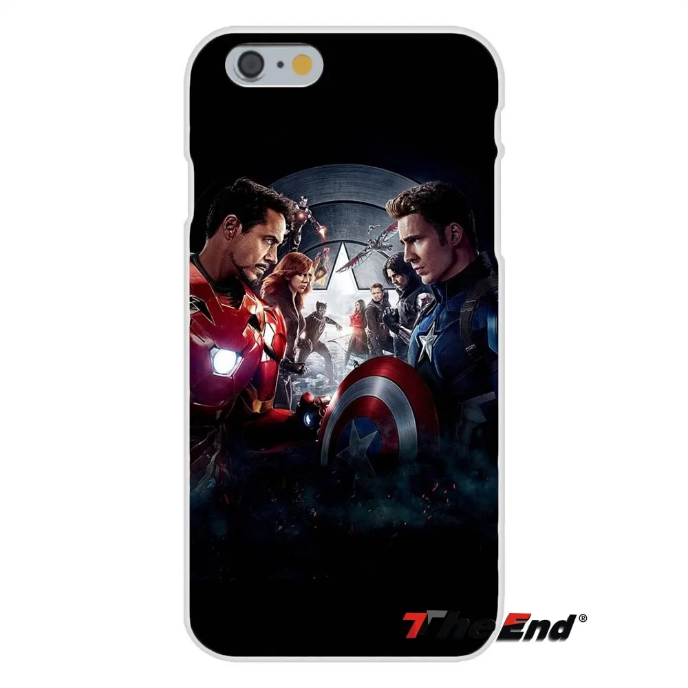 Marvel's Captain America Civil War Silicone Phone Case For iPhone X 4 4S 5 5S 5C SE 6 6S 7 8 Plus Galaxy Grand Core Prime Alpha |