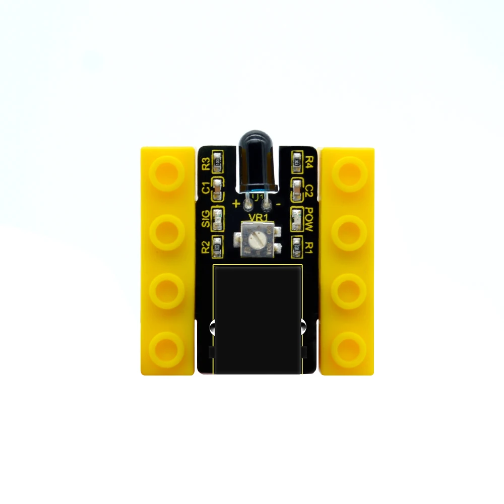 Kidsbits Building Blocks Flame Fire Detection Sensor Module Infrared Detector Receiver For Arduino STEM Education | Игрушки и хобби