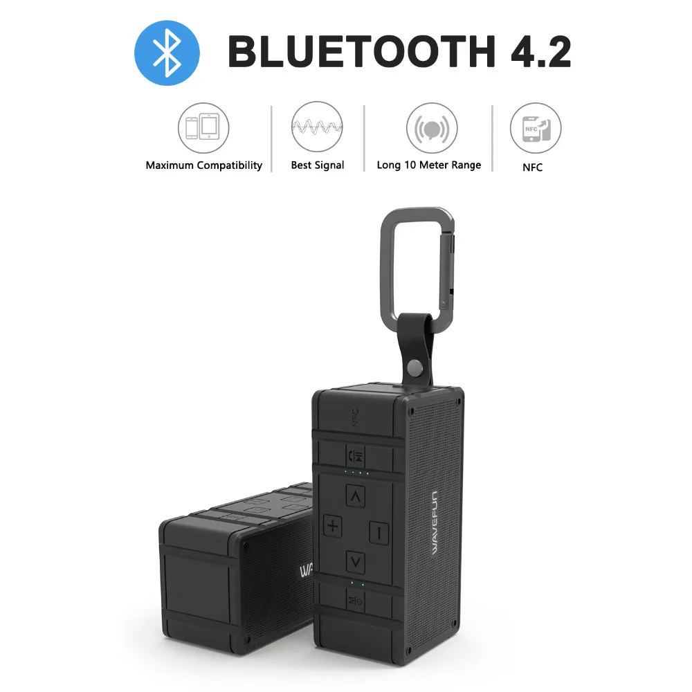 Wavefun Cuboid Беспроводной Bluetooth блютуз Динамик для телефона Xiaomi открытый Велосипеды