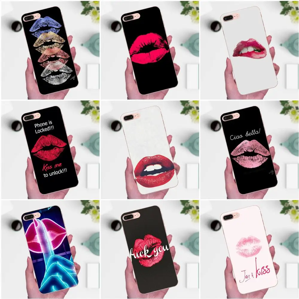 Тонкий чехол для мобильного телефона mini Pro с губами Kiss For Galaxy J1 J2 J3 J330 J4 J5 J6 J7 J730 J8 2015