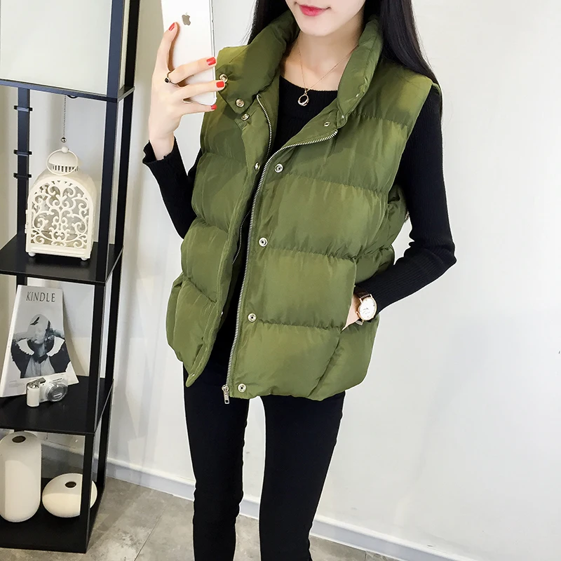 Новинка 2019 жилет Hi Ho с узором Женский пуховой из хлопка осенне-зимний простой