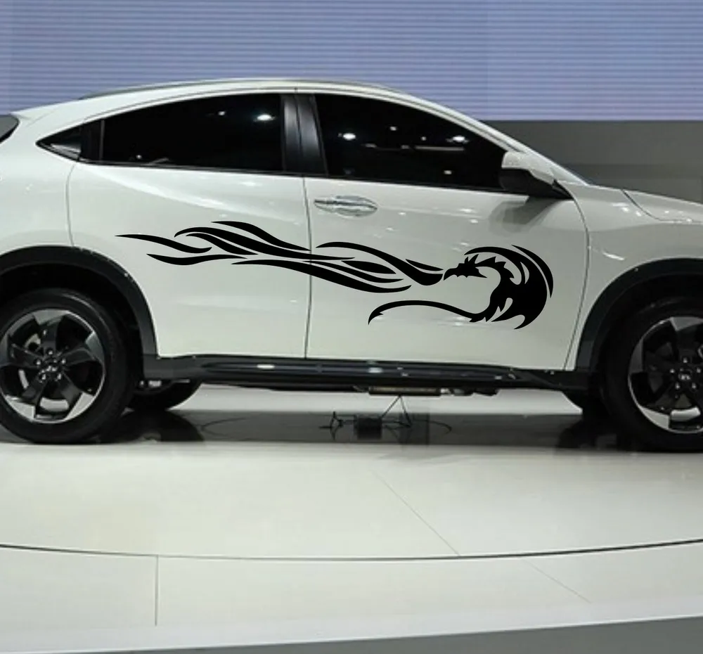 Автомобильные наклейки Phoenix flames Tribal 72 ''для VEZEL CRZ CR Z Vinyl Motor Dide дверные ZC1032|tribal decal|phoenix carflames decals |