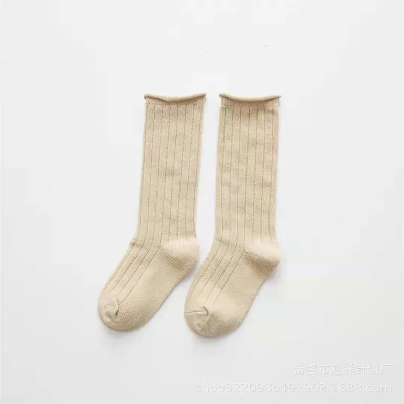 Хлопковые детские носки с ворсом для маленьких девочек; Calcetines; Sokken; Детские Школьные носки для мальчиков; Meia Infantil Menina - Цвет: Khaki