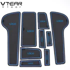 Коврик Vtear резиновый для Chevrolet Cruze 2011, Противоскользящий коврик с пазом для стакана, коврик с отверстием для интерьера автомобиля, 2012