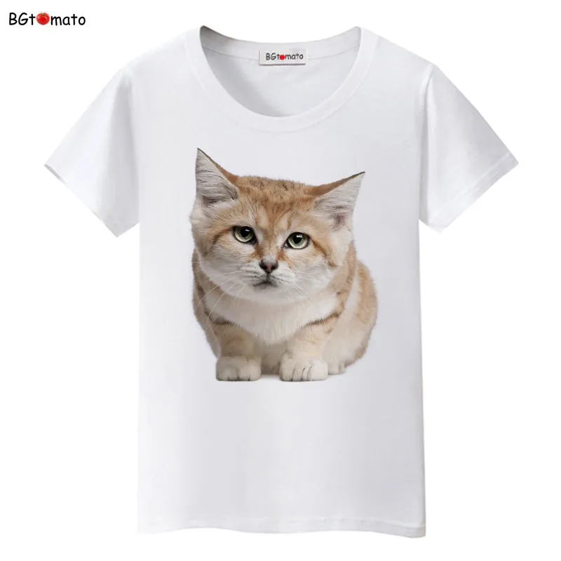 Футболка женская плюшевая с принтом в виде котят | Женская одежда