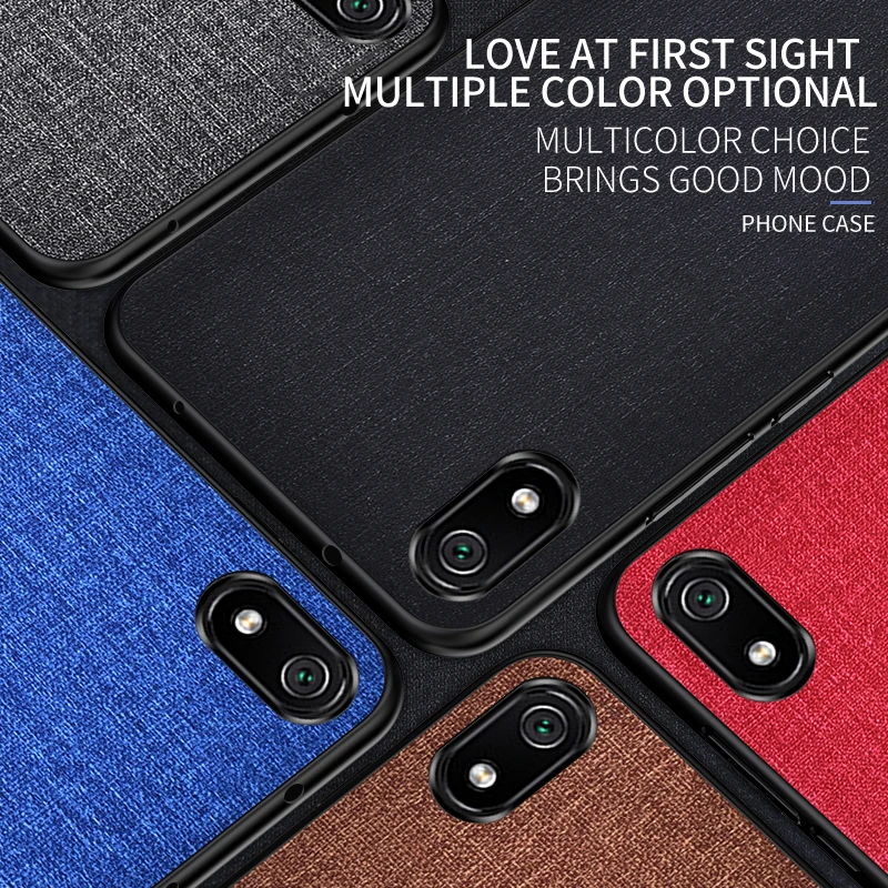 Ikrsses для Xiaomi Redmi 7A Роскошный PU жесткий чехол задняя мягкая TPU простая скатерть 7a 5 45