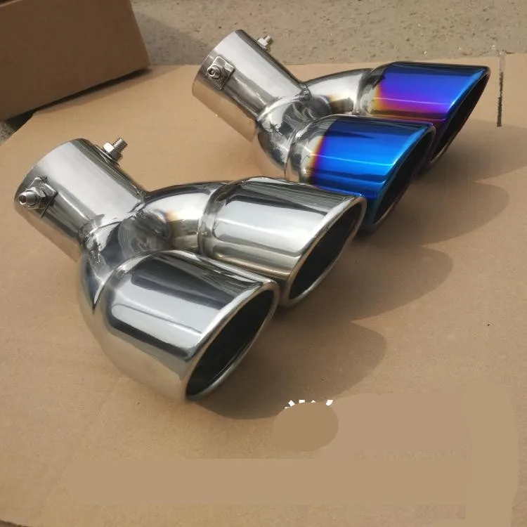 Задний хромированный глушитель для Peugeot 3008 2013 2014 2015 2016|pipe end|trim chrome3008 chrome |