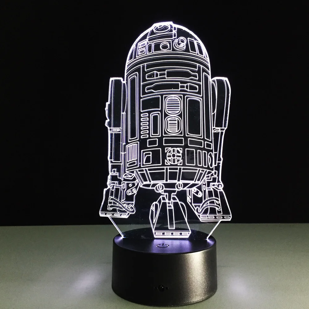 2016 NEW Strange Star Wars Warships Action &ampToy Figure Gift 3D LED Table Lamp Template 7 Color Changing Figures | Игрушки и хобби