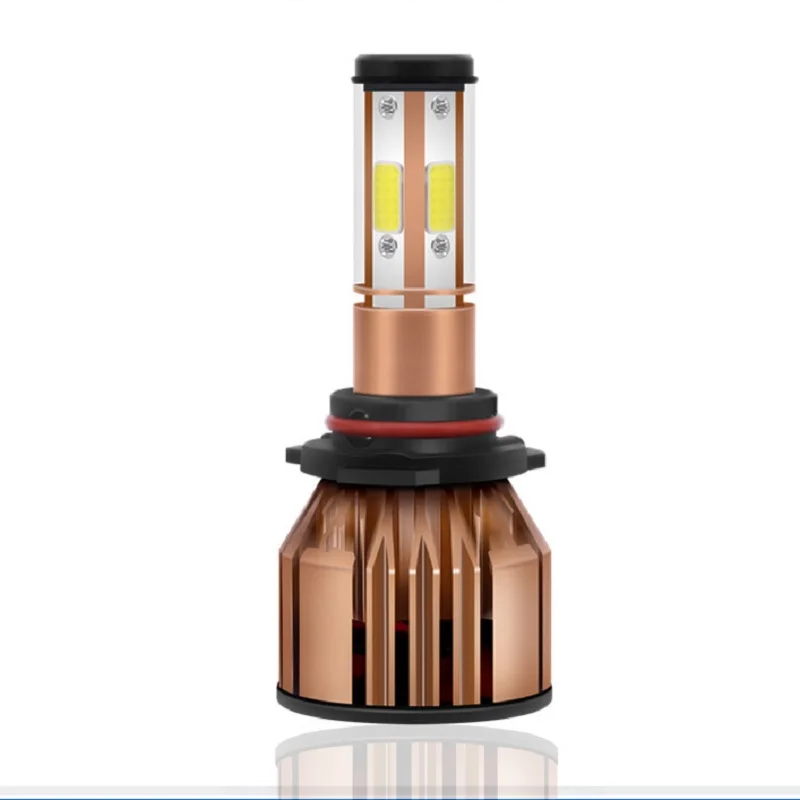 2 шт. H7 светодиодный 4 side T9 H4 Автомобильная фара COB H11/H8/H9 H1 H3 9005/HB3 9006/HB4 Hir2 H27 8000LM 6500K 12В