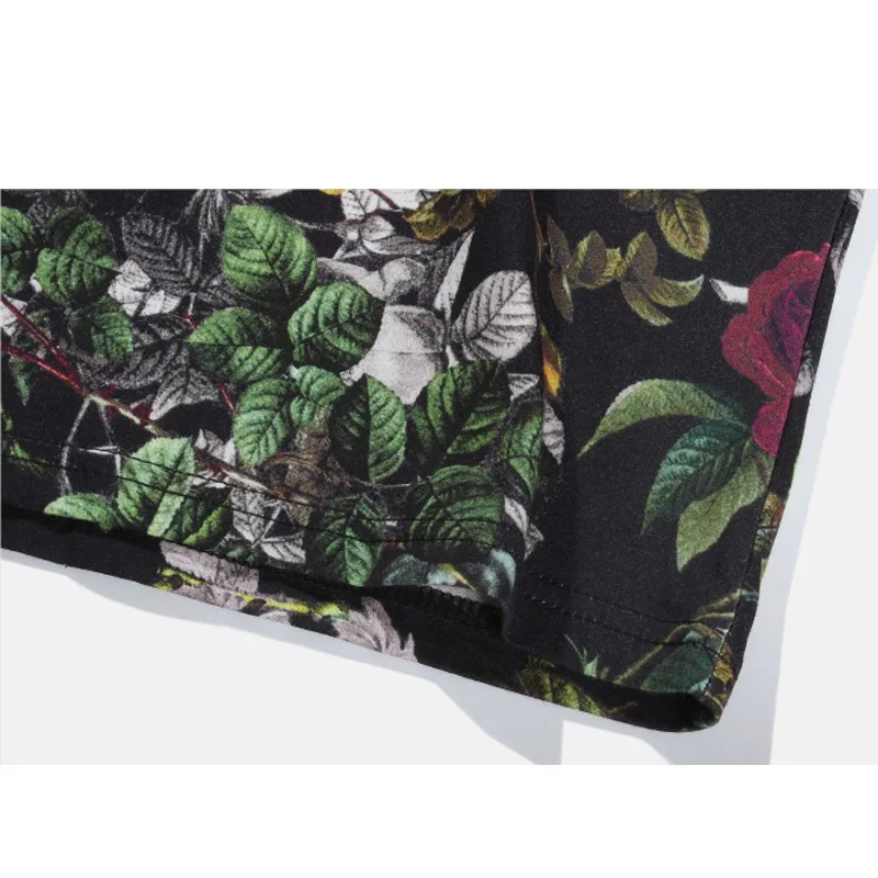 Новинка хлопок мужские 3D печать улица великолепные розы и письма стиль для