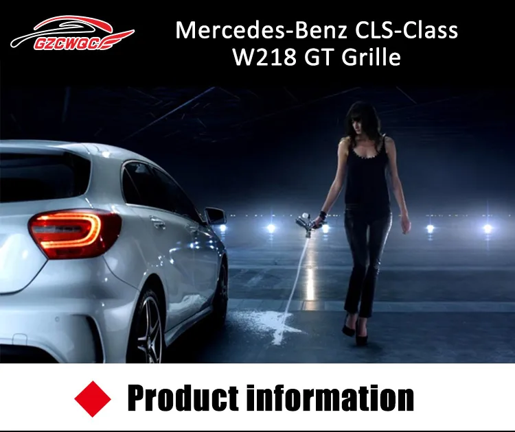 Для W218 GTR решетка Передняя решетка ABS решетка для Mercedes класс CLS 2011- Замена Передняя Решетка переднего бампера