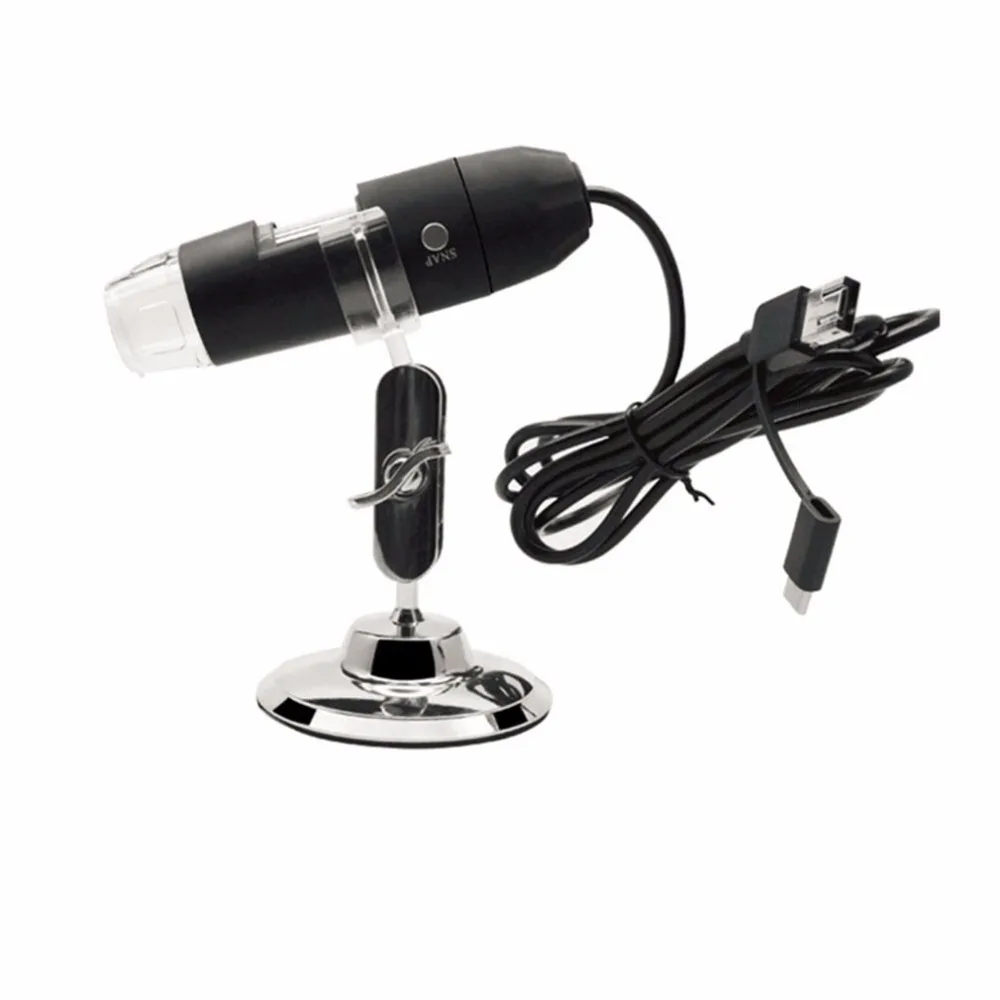Portable USB Digital Microscope 1000X Electron with 8 LED Light Desk Loupe Long Distance Zoom | Инструменты