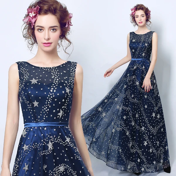 

2017 new arrival stock maternity plus size bridal gown pregnant evening dress a line navy Blue backless long sexy bling 3200