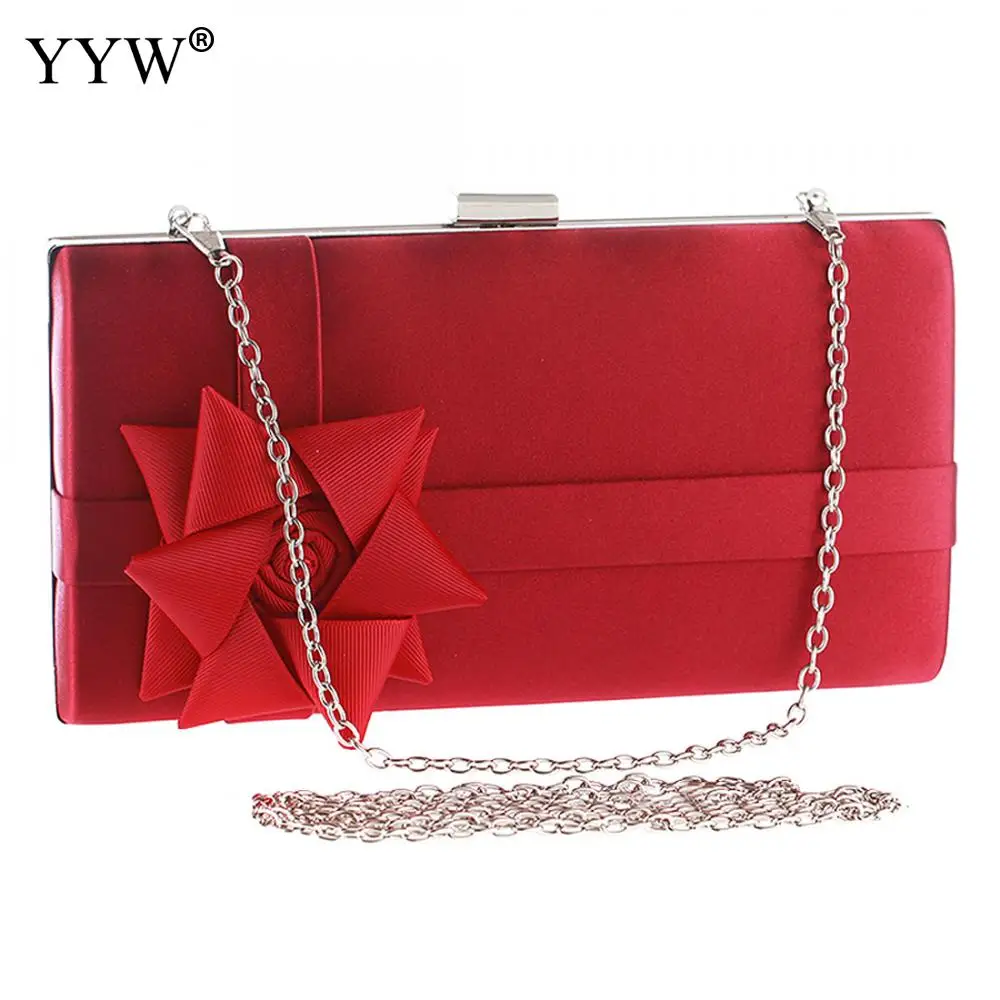 YYW Высококачественная простая вечерняя сумка клатч с корсажным цветочным