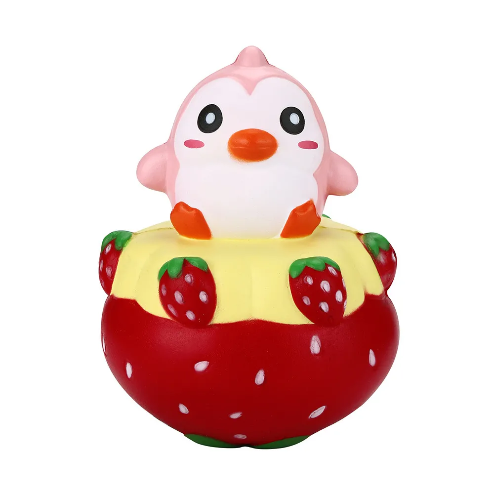 Новое поступление клубничный Пингвин мультфильм Squishy аромат игрушка в подарок