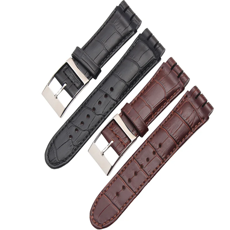 23MM Black Brown Imported Top Layer Calfskin Strap High Quality Men's Japanese Button Leather Gift Disassembly Tool | Наручные часы