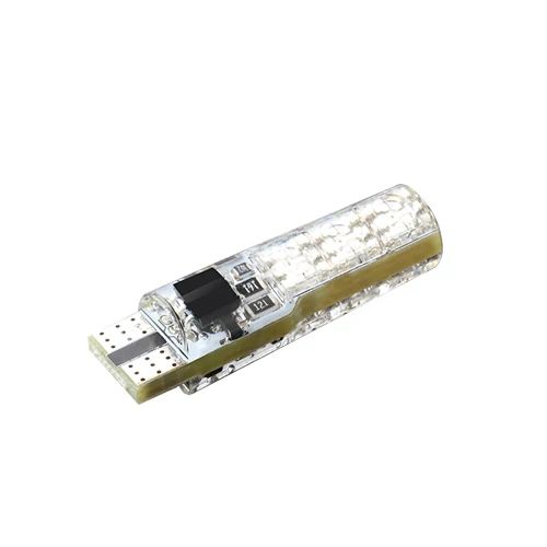 only one light W5w светодиодный светильник с T10 RGB светодиодный лампы с пультом дистанционного управления RGBW 501 194 168 6SMD 5050 силиконовый Строб автомобилей, на танкетке, с боковой светильник 12V - Испускаемый цвет: only one light