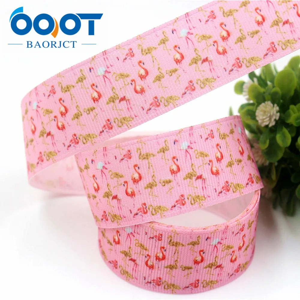 OOOT BAORJCT 178111 25 мм 10 ярдов/лот страусиных лент Термотрансферная печать grosgrain Свадебные аксессуары материал "сделай сам"