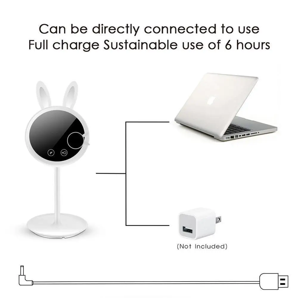 Новый LED косметическое Освещение Кролик макияж зеркало диммер сценический